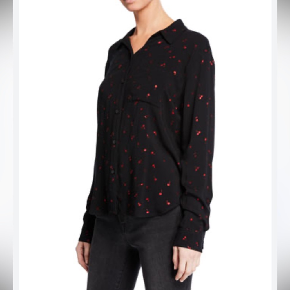 Rails Rocsi Cherry-Patterned Button-Front Shirt - image 3